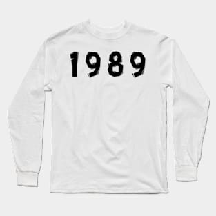 1989 year | simple black Long Sleeve T-Shirt